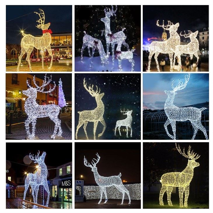 22 Years Factory Manufacturer Reindeer Motif Light For Commercial Events