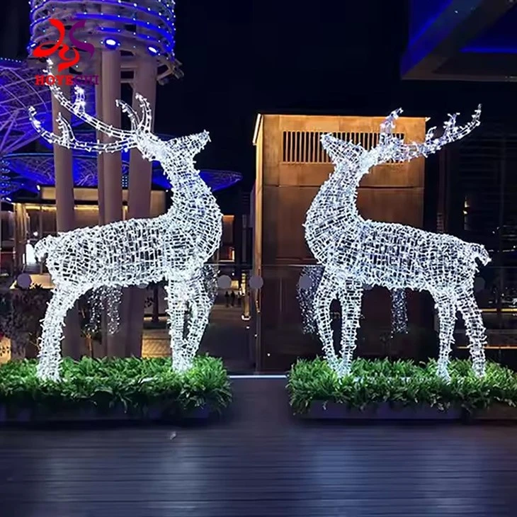 22 de ani Producător din fabrică Lumină cu motiv de ren pentru evenimente comerciale